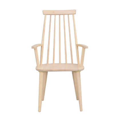 Spisebordsstol Hvid Træ - Høj ryg & tidsløst design
